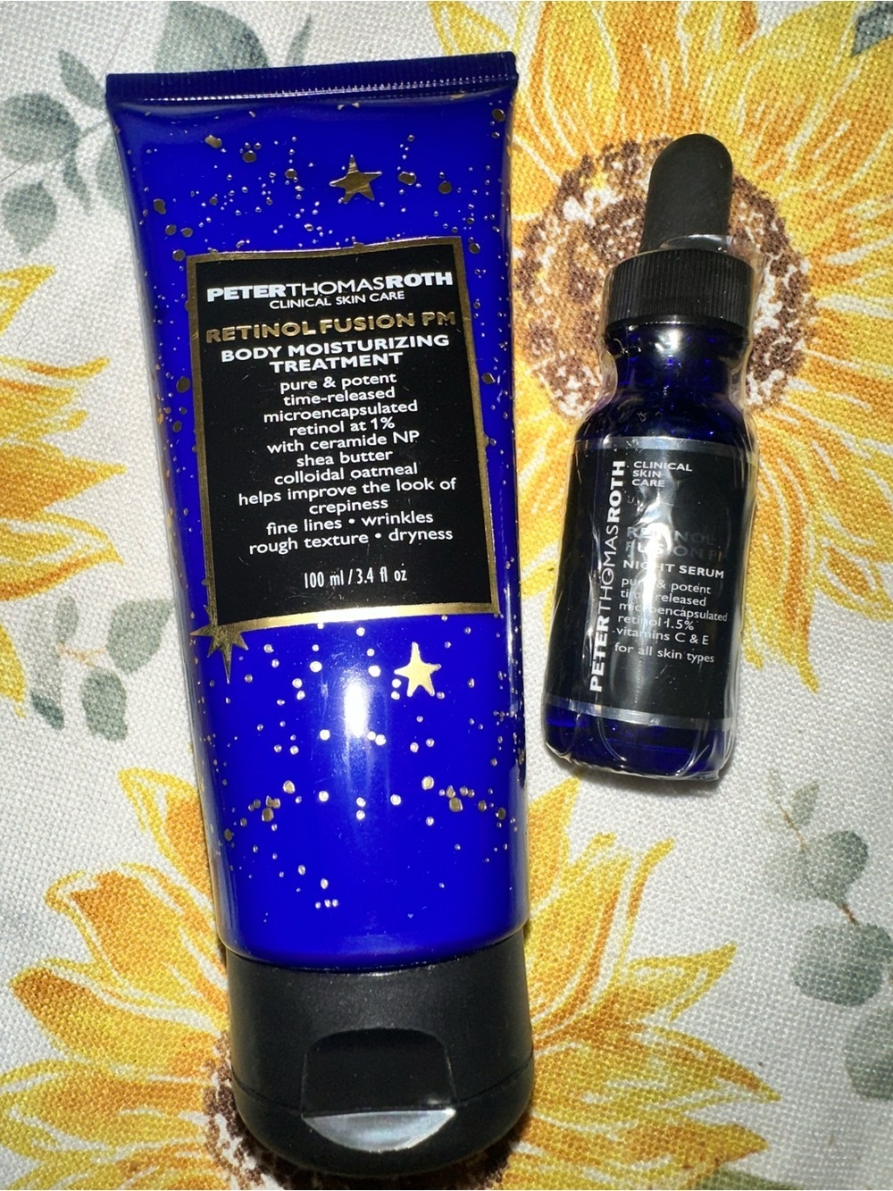 Peter Thomas Roth Retinol Fusion PM Body Moisturizing Treatment & Night Serum